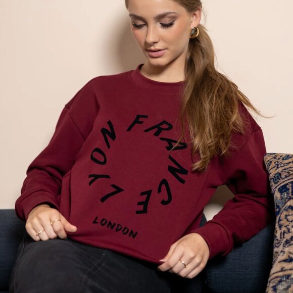 Burgundy France Crewneck - Picture 3 of 9